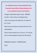 Nur 230 Maternal Exam 2 Newest 2026-2027 Exam  Preparation Newest With Complete Questions And  Correct Detailed Answers&vert; Latest Update&excl;&excl; 