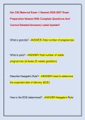 Nur 230 Maternal Exam 1 Newest 2026-2027 Exam  Preparation Newest With Complete Questions And  Correct Detailed Answers&vert; Latest Update&excl;&excl; 