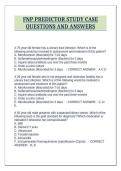 FNP PREDICTOR STUDY CASE QUESTIONS AND ANSWERS