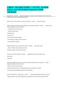 CBNS 106 MIDTERM 1 STUDY GUIDE Exam and All Actual Answers 2026 Updated&period;