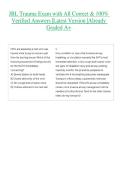 JBL Trauma Exam with All Correct & 100&percnt; Verified Answers &vert;Latest Version &vert;Already Graded A&plus; 