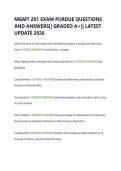 MGMT 201 EXAM PURDUE QUESTIONS  AND ANSWERS&vert;&vert; GRADED A&plus;&vert;&vert; LATEST  UPDATE 2026 