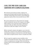 COR 2 TEST PREP STUDY GUIDE 2026 QUESTIONS WITH COMPLETE SOLUTIONS