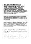 PRE ASSESSMENT D658 2026 QUESTIONS AND ANSWERS WITH DETAILED SOLUTIONS &ndash; LATEST EDITION GUARANTEED SUCCESS