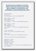 SHADOW HEALTH BRIAN FOSTER -  CHEST PAIN FOCUSED EXAM WITH  100&percnt; CORRECT QUESTIONS AND  ANSWERS &vert; GUARANTEED PASS &vert; NEW