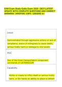 EXW Exam Study Guide Exam 2026 -2027LATEST  UPDATE WITH COMPLETE QUESTIONS AND CORRECT  ANSWERS VERIFIED 100&percnt; GRADED A&plus;