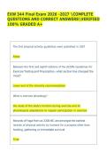 EXW 344 Final Exam 2026 -2027 COMPLETE  QUESTIONS AND CORRECT ANSWERSVERIFIED  100&percnt; GRADED A&plus;