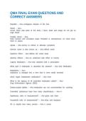 QMA FINAL EXAM QUESTIONS AND CORRECT ANSWERS