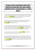 MO REAL ESTATE SALESPERSON EXAM-STATE PORTION PSI&vert;QUESTIONS AND 100&percnt; CORRECT ANSWERS&vert;LATEST &excl;&excl;&excl;&excl;2026&vert;GRADED A&plus;&vert; &lpar;EXAM READY&rpar;