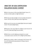 ARMS TEST 15P 2026 CERTIFICATION EVALUATION SOLVED CONTENT