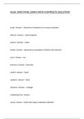 ALHS 1090 FINAL EXAM WITH COMPLETE SOLUTION