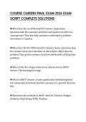 COURSE CAREERS FINAL EXAM 2026 EXAM SCRIPT COMPLETE SOLUTIONS