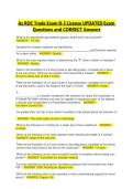 Az ROC Trade Exam B-3 License UPDATED Exam Questions and CORRECT Answers