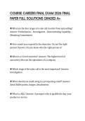 COURSE CAREERS FINAL EXAM 2026 FINAL PAPER FULL SOLUTIONS GRADED A&plus;