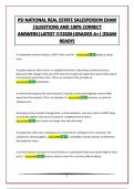 PSI NATIONAL REAL ESTATE SALESPERSON EXAM &vert;QUESTIONS AND 100&percnt; CORRECT ANSWERS&vert;LATEST &excl;&excl;&excl;&excl;2026&vert;GRADED A&plus;&vert; &lpar;EXAM READY&rpar;