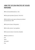ARMS TEST 15P 2026 PRACTICE SET SOLVED RESPONSES