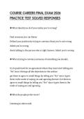 COURSE CAREERS FINAL EXAM 2026 PRACTICE TEST SOLVED RESPONSES