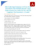 IMSA Traffic Signal Technician 2 ACTUAL EXAM QUESTIONS AND ANSWERS 2026&sol;2027 &vert; Study Guide & Practice Test &vert; NEMA TS1&sol;TS2 &vert; MUTCD Compliance &vert; Pass Guaranteed - A&plus; Graded