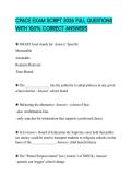 CPACE EXAM SCRIPT 2026 FULL QUESTIONS WITH 100&percnt; CORRECT ANSWERS