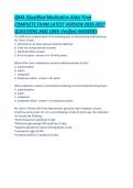 QMA &lpar;Qualified Medication Aide&rpar; Final COMPLETE EXAM LATEST VERSION 2026-2027 QUESTIONS AND 100- Verified ANSWERS&period;pdf