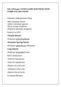 NSG 229 Exam 1 STUDY GUIDE QUESTIONS WITH COMPLETE SOLUTIONS