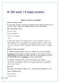 NR 360 Week 1&ndash;8 Edapt Answers &vert; Updated 2026 &vert; Verified Solutions &vert; Chamberlain University