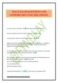 TELUS EXAM QUESTIONS AND ANSWERS 100&percnt; PASS 2026 UPDATE&period;