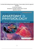 Test Bank Understanding Anatomy & Physiology&colon; A Visual&comma; Auditory&comma; Interactive Approach 4th Edition by Gale Sloan Thompson &vert;All Chapters &lpar;1-25&rpar;&vert; Q&As Verified&vert; Grade A&plus; Assured &vert;ISBN 9781719647625