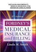 Fordney's Medical Insurance &ndash; Test Bank &ndash; Academic Resource 2026 &ndash; Complete practice questions with answers