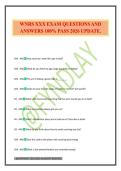 WNRS XXX EXAM QUESTIONS AND ANSWERS 100&percnt; PASS 2026 UPDATE&period;