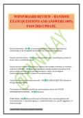 WHNP BOARD REVIEW &ndash; RANDOM EXAM QUESTIONS AND ANSWERS 100&percnt; PASS 2026 UPDATE&period;