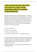 CPPB EXAMINATION Q&A DOCUMENT 2026 PRACTICE GUIDE TESTED QUESTIONS COMPLETE ANSWERS GUARANTEED PASS
