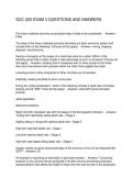 SOC 220 EXAM 3 QUESTIONS AND ANSWERS