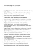 SOC-220 EXAM 1 STUDY GUIDE