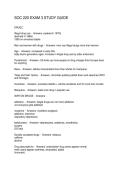 SOC 220 EXAM 3 STUDY GUIDE