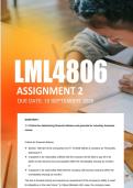 LML4806 Assignment 2 Semester 2 2026 - Due 10 September 2026