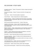 SOC 220 EXAM 1 STUDY GUIDE