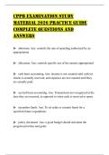 CPPB EXAMINATION STUDY MATERIAL 2026 PRACTICE GUIDE COMPLETE QUESTIONS AND ANSWERS