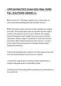 CPPS IHI PRACTICE EXAM 2026 FINAL PAPER FULL SOLUTIONS GRADED A&plus;