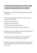 CPPS IHI PRACTICE EXAM 2026 STUDY GUIDE COMPLETE QUESTIONS AND SOLUTIONS