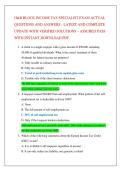 H&R BLOCK INCOME TAX SPECIALIST EXAM ACTUAL  QUESTIONS AND ANSWERS - LATEST AND COMPLETE  UPDATE WITH VERIFIED SOLUTIONS &ndash; ASSURED PASS  WITH INSTANT DOWNLOAD PDF&period; 