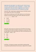 H&R BLOCK INCOME TAX COURSE and specialist  EXAMs package  ACTUAL QUESTIONS AND ANSWERS - LATEST AND COMPLETE UPDATE WITH VERIFIED SOLUTIONS &ndash; ASSURED PASS WITH INSTANT DOWNLOAD PDF&period;