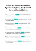 SACA C-202 Electric Motor Control  Systems Study Guide Questions and  Answers &vert; Revised Edition 
