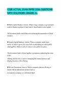 CQIB ACTUAL EXAM PAPER 2026 QUESTIONS WITH SOLUTIONS GRADED A&plus;