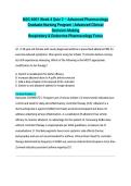 NSG 6001 WEEK 4 QUIZ 2 ADVANCED PHARMACOLOGY 2026&sol;2027 &vert; Respiratory & Endocrine Focus &vert; Clinical Decision-Making &vert; Pass Guaranteed - A&plus; Graded