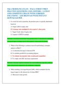 M&A MODELING EXAM &ndash; WALL STREET PREP  PRACTICE QUESTIONS AND ANSWERS - LATEST  AND COMPLETE UPDATE WITH VERIFIED  SOLUTIONS &ndash; ASSURED PASS WITH INSTANT  DOWNLOAD PDF&period; 