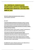 CRA CORPORATE CREDENTIALING EXAMINATION&colon; OFFICIAL PERFORMANCE OPTIMIZATION RESOURCE AND SOLUTION MODULE 2026