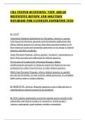 CRA TESTED QUESTIONS&colon; VIEW AHEAD DEFINITIVE REVIEW AND SOLUTION DATABASE FOR ULTIMATE EXPERTISE 2026
