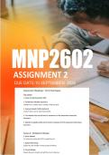 MNP2602 Assignment 2 Semester 2 2026 - Due 10 September 2026