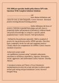 NSG 6006 pre-specialty health policy&sol;theory&sol;APN roles Questions With Complete Solutions Solutions